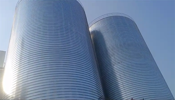 太仓2座混凝土高架卷板仓